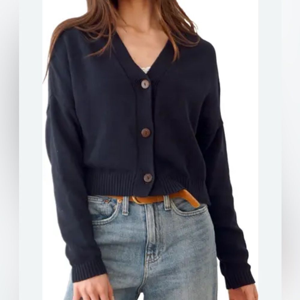 Abound Beige Button Down Cardigan(Size Medium)
